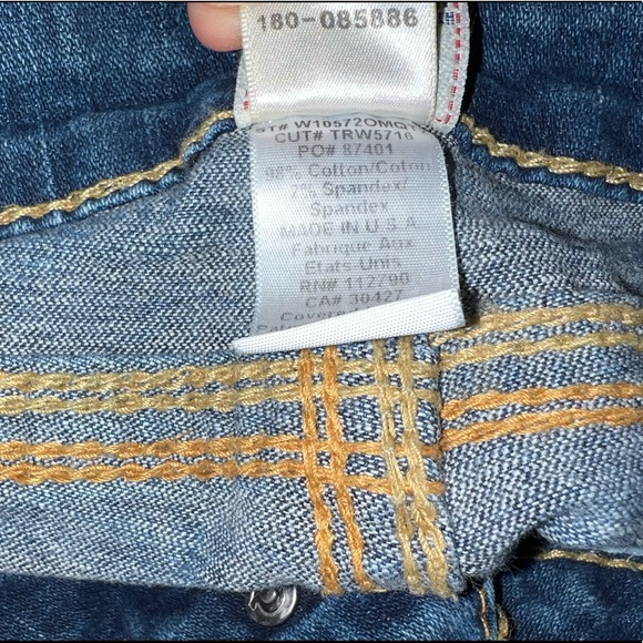 Excellent condition True Religion Billy QT Bootcut Jeans in Size 28 - Picture 5 of 5